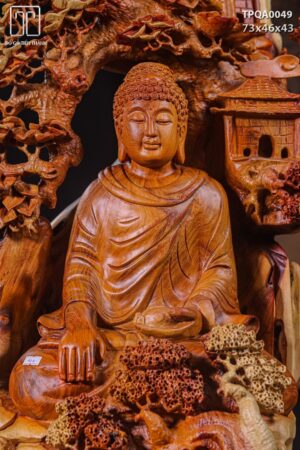 Phật Ngồi Thiền Gỗ Hương