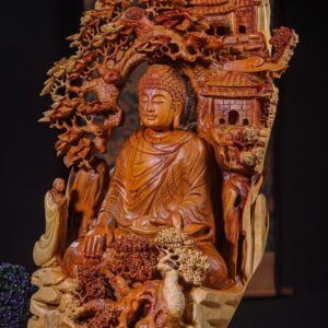Phật Ngồi Thiền Gỗ Hương