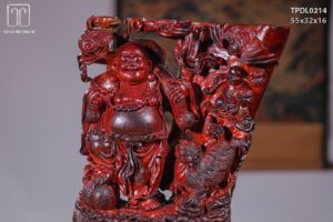 Di Lạc Vác Gậy Như Ý Nhất Tiểu Gỗ Trắc