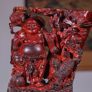 Di Lạc Vác Gậy Như Ý Nhất Tiểu Gỗ Trắc
