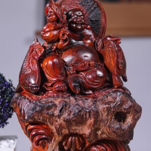 Di Lạc Song Ngư Gỗ Trắc