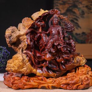 Phật Toạ Đài Sen Gỗ Cẩm Lai