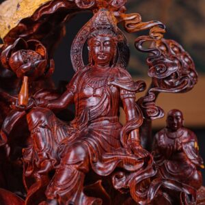 Phật Toạ Đài Sen Gỗ Cẩm Lai