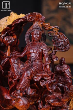 Phật Toạ Đài Sen Gỗ Cẩm Lai