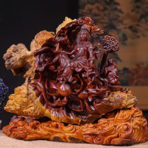 Phật Toạ Đài Sen Gỗ Cẩm Lai