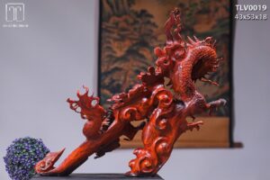 Nhất Long Vờn Ngọc Gậy Như Ý Gỗ Sưa