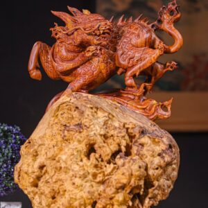 Kỳ Lân Gỗ Nu cẩm