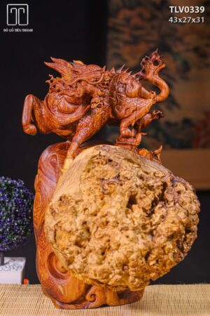 Kỳ Lân Gỗ Nu cẩm