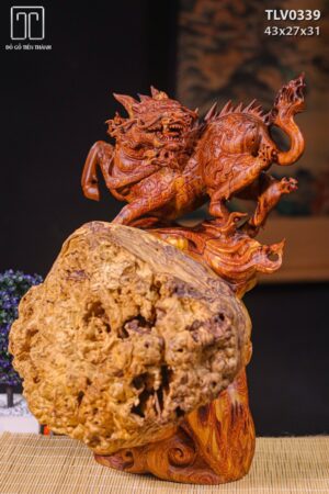 Kỳ Lân Gỗ Nu cẩm