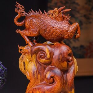 Kỳ Lân Gỗ Nu cẩm