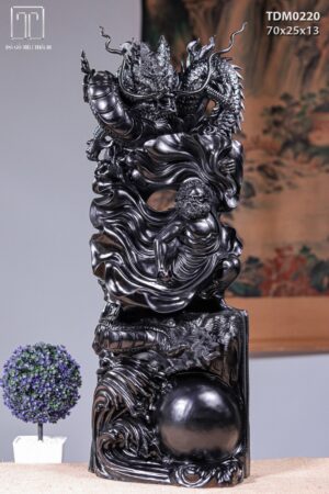 Đạt Ma Hàng Long Gỗ Mun Sừng Khánh Hoà