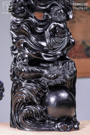 Đạt Ma Hàng Long Gỗ Mun Sừng Khánh Hoà
