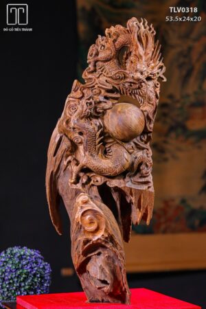 Nhất Long Vờn Ngọc Gỗ Thuỷ Tùng