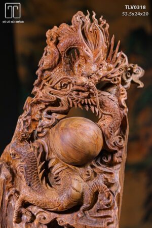 Nhất Long Vờn Ngọc Gỗ Thuỷ Tùng
