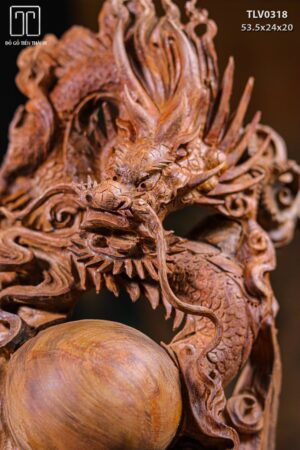 Nhất Long Vờn Ngọc Gỗ Thuỷ Tùng