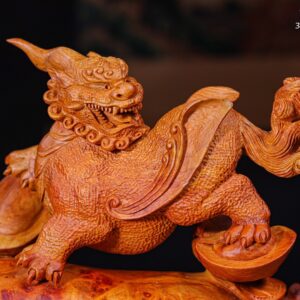 Tỳ Hưu Trấn Bao Tiền Gỗ Nu Hương