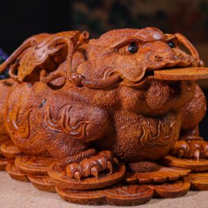Thiềm Thừ Tài Lộc Gỗ Hương