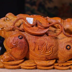 Thiềm Thừ Tài Lộc Gỗ Hương