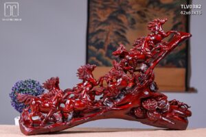 Bát Mã Phi Thiên Gỗ Tử Đàn