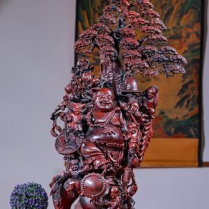 Di Lạc Ngũ Tiểu Đứng Tùng Gỗ Trắc