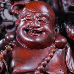 Di Lạc Ngũ Tiểu Đứng Tùng Gỗ Trắc