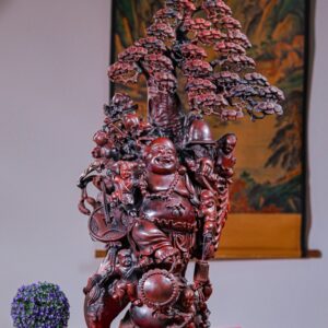 Di Lạc Ngũ Tiểu Đứng Tùng Gỗ Trắc