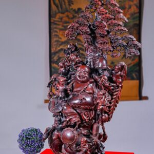 Di Lạc Ngũ Tiểu Đứng Tùng Gỗ Trắc