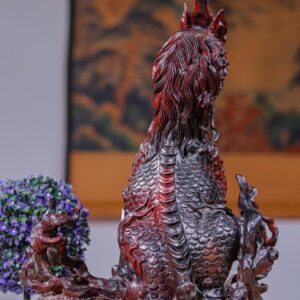 Hoả Kỳ Lân Gỗ Trắc Đỏ Đen