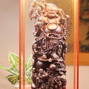 Di Lạc Cửu Tiểu Vác Bao Tiền Nhất Nghê Gỗ Tử Đàn