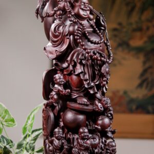 Di Lạc Cửu Tiểu Vác Bao Tiền Nhất Nghê Gỗ Tử Đàn