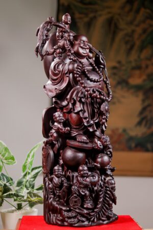 Di Lạc Cửu Tiểu Vác Bao Tiền Nhất Nghê Gỗ Tử Đàn