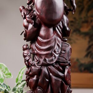 Di Lạc Cửu Tiểu Vác Bao Tiền Nhất Nghê Gỗ Tử Đàn