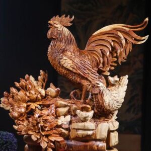 Gia Đình Gà Gỗ Hương 8