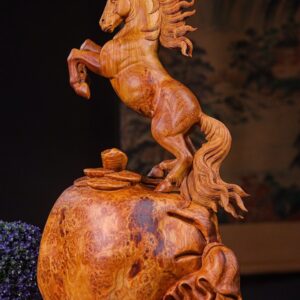 Nhất Mã Đứng Bao Tiền Gỗ Nu Hương