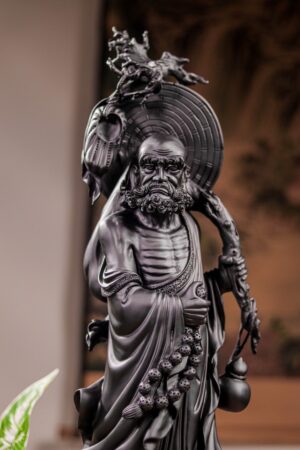 Đạt Ma Sư Tổ Gỗ Mun Sừng Khánh Hoà