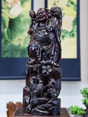 Tượng Phật Di Lặc Tử Đàn Tím