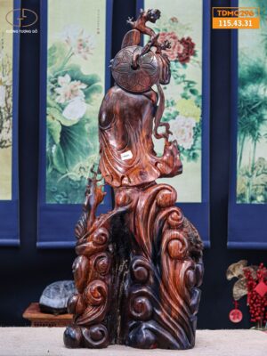 Đạt ma phục long gỗ trắc