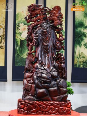 Di lạc long phụng gỗ tử đàn