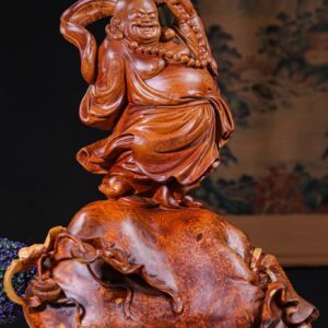 Di Lạc Đứng Bao Tiền Gỗ Nu Hương