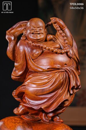 Di Lạc Đứng Bao Tiền Gỗ Nu Hương