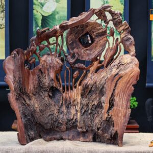 Đồng hồ tùng hạc gỗ sụn hương