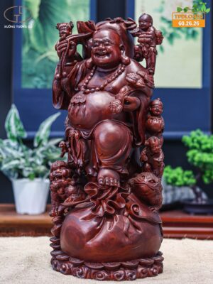 Di lặc ngũ phúc tử đàn đỏ
