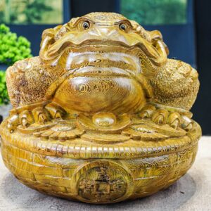 Cóc ngồi giỏ gỗ mun