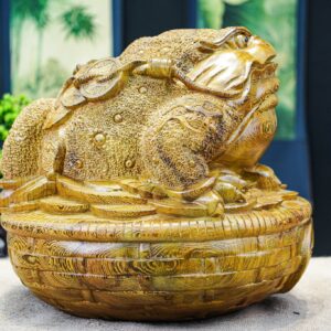 Cóc ngồi giỏ gỗ mun