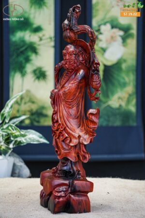 Đạt ma hành khất gỗ trắc