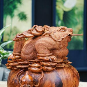 TƯỢNG THIỀN THỪ GỖ NU HƯƠNG