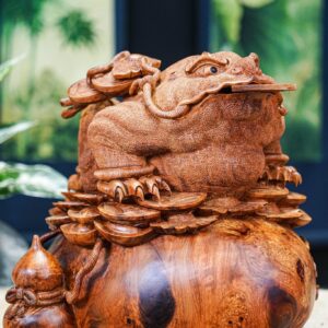TƯỢNG THIỀN THỪ GỖ NU HƯƠNG