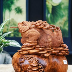 TƯỢNG THIỀN THỪ GỖ NU HƯƠNG