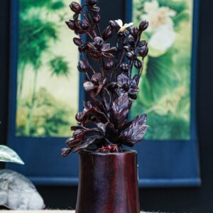 BÌNH HOA LAN GỖ TRẮC
