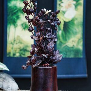 BÌNH HOA LAN GỖ TRẮC